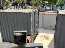 公安局发电设备集装箱吊装